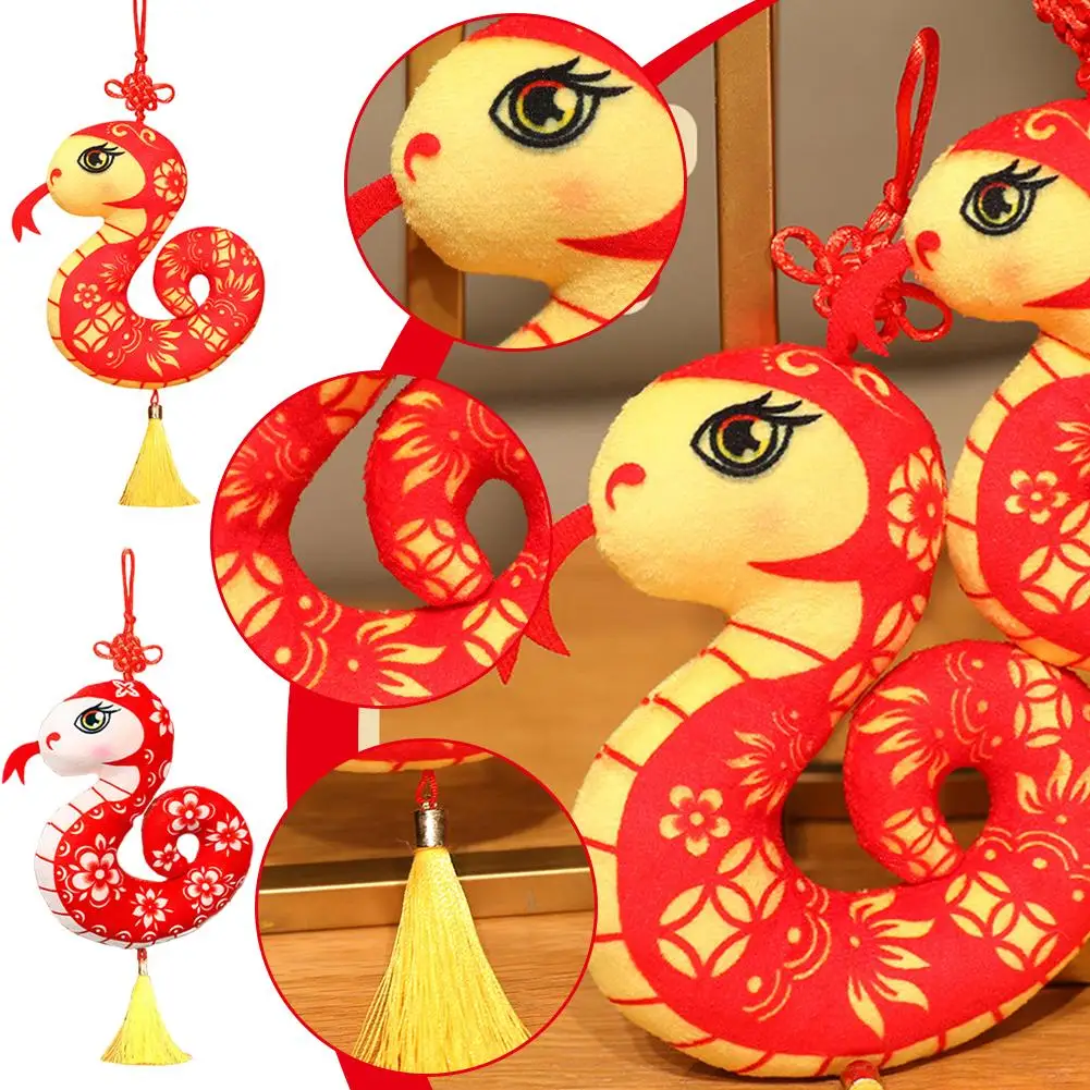 

Snake New Year Decoration Artificial Snake Pendant Wall Decor Snake Toy for Kids Christmas Decoration 2025 New Year Bag Pen Y7W8