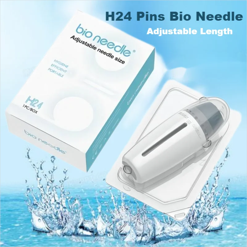 Derma Stamp Titanium Microneedle Bio Needle H24 Hydra Needle Efficient Adjustable Needle 0.25 mm  length