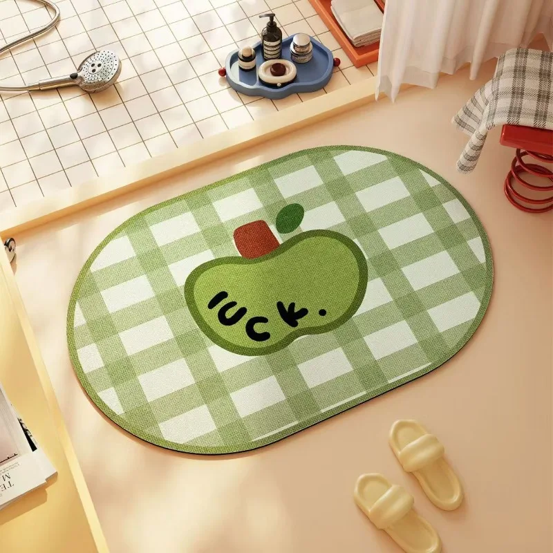 Bathroom absorbent diatom mud toilet  doormat toilet toilet floor mat toilet carpet