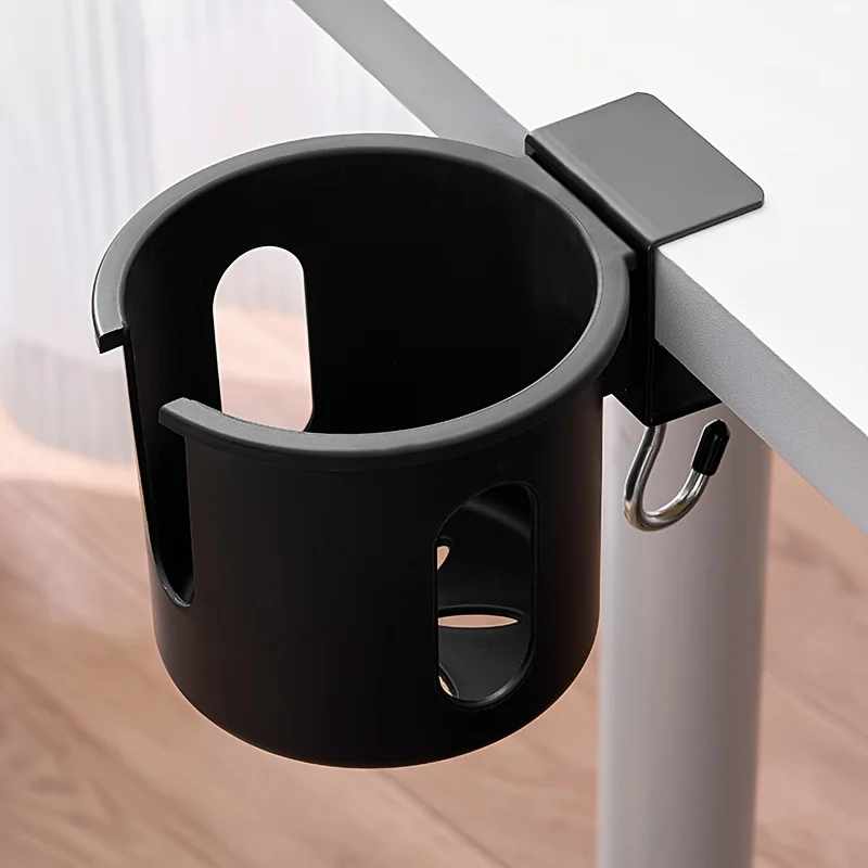 2-in-1 Adjustable Cup Holder Degree Rotating Anti Spill Desk Mug Bracket Anti Fall Design Non Slip Table Cup Holder Office Desk