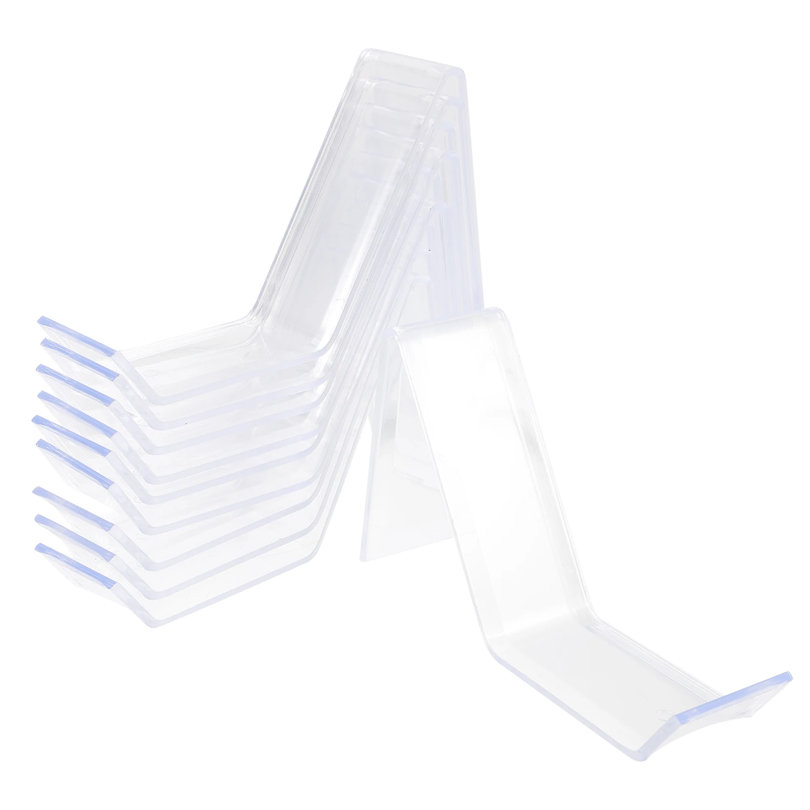 

10 Pcs Clear Acrylic Display s Transparent Shoe Rack Purse Storage ganizer Countertops Shelves Retail