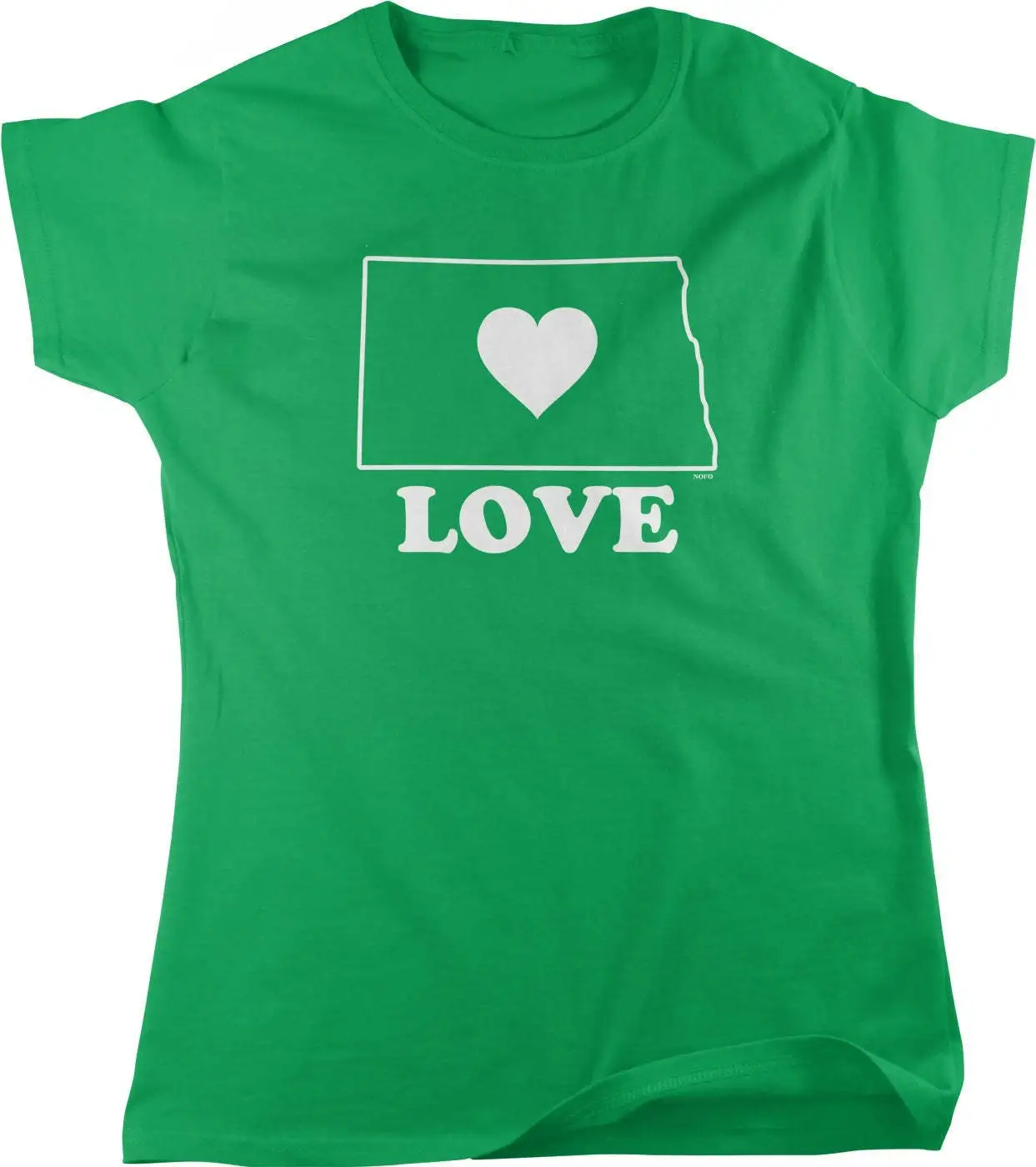 Love North Dakota Women's T shirt HOOD_01121