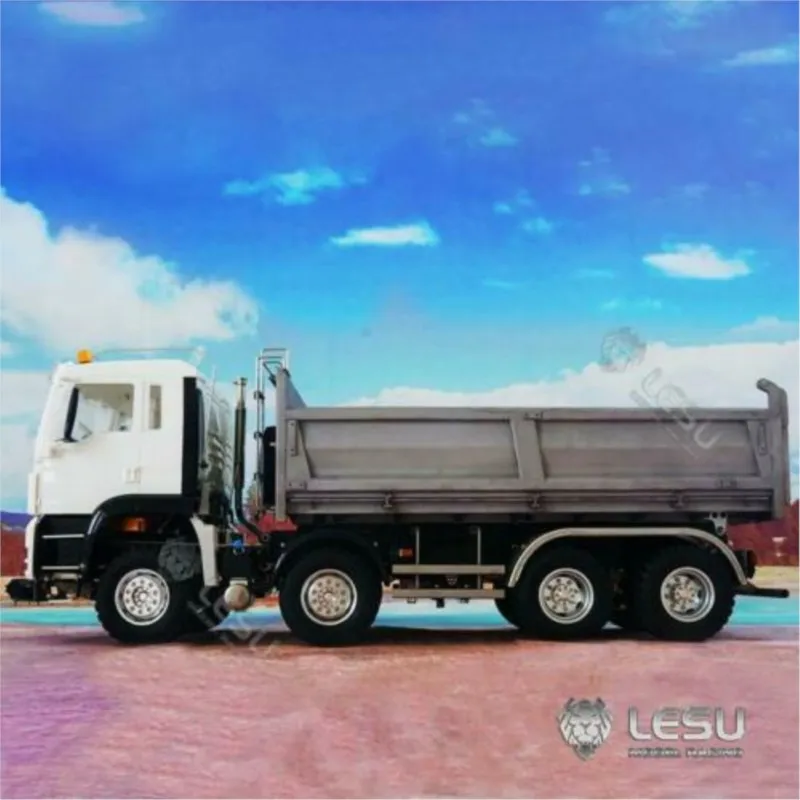 

8*8 LESU 1/14 Гидравлический RC Самосвал Металлическое Собранное Шасси TGS Самосвал Световой Звук ESC Модель Игрушки TH17916