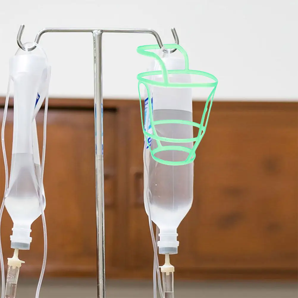 10 Pcs Hospital Drip Bottle Holder Saline Grid Net for Hanging Cover Infusion Cage