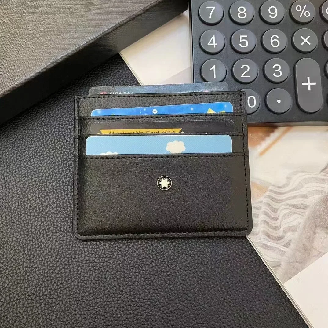 للرجال والنساء الراقية Sle Bla المحمولة بطاقة صغيرة جيب سعة كبيرة متعددة فتحة تخزين بطاقة الائتمان البنك حقيبة التنقل اليومية #3