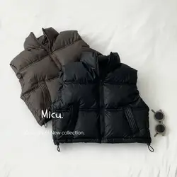 New Children's Winter Down Vest Boys' Sheepskin Cotton Jacket Vest Korean Edition Girl Warm Thick Coat