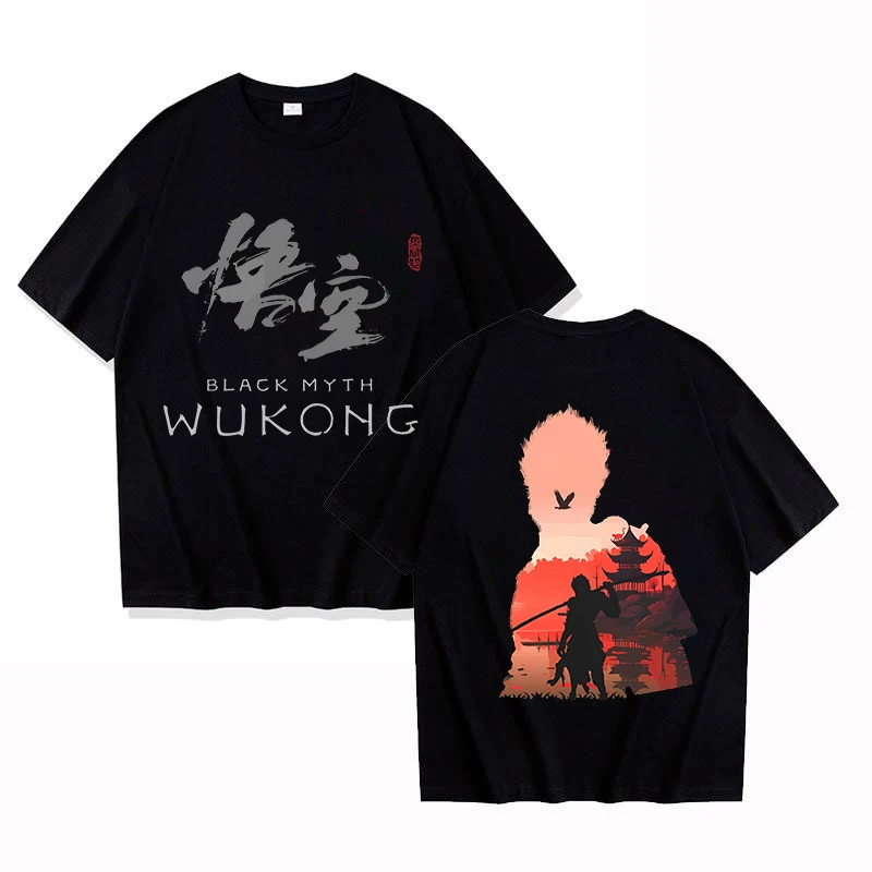 New Game Black Myth Wukong Graphic Print Shirt Tees Summer T-shirt Short Sleeve Women Men Fashion Personality Casual Tops