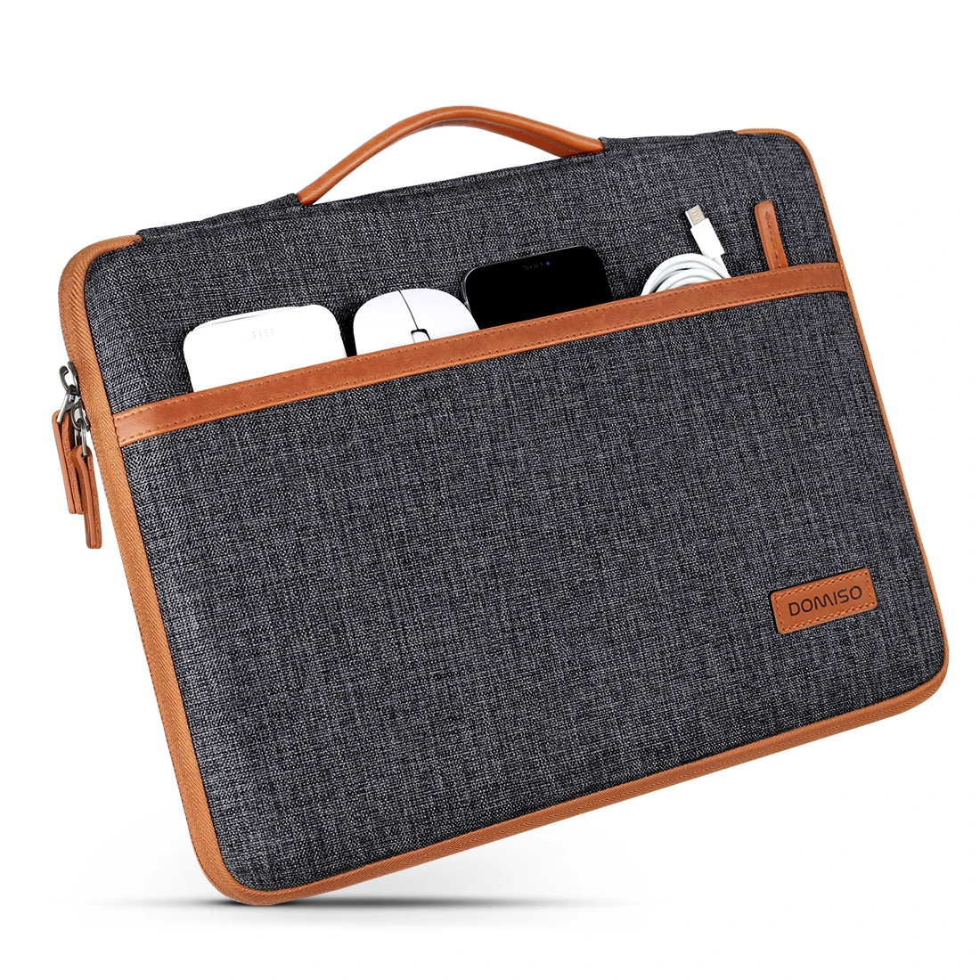 DOMISO Protective Laptop Sleeve With Handle For 10" 14" 15.6" 17" Inch Notebook Case Splash Proof Shockproof Computer Bag