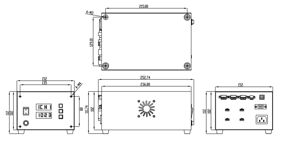 Machine vision detection light source controller high speed flapping high brightness stroboscopic brightening