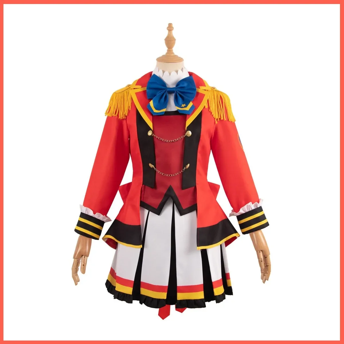 Anime Aikatsu STARS Nijino Yume Kasumi Mahiru Cosplay Costume Star4 Wig Red Uniform Skirt Woman Kawaii Carnival Christmas Suit