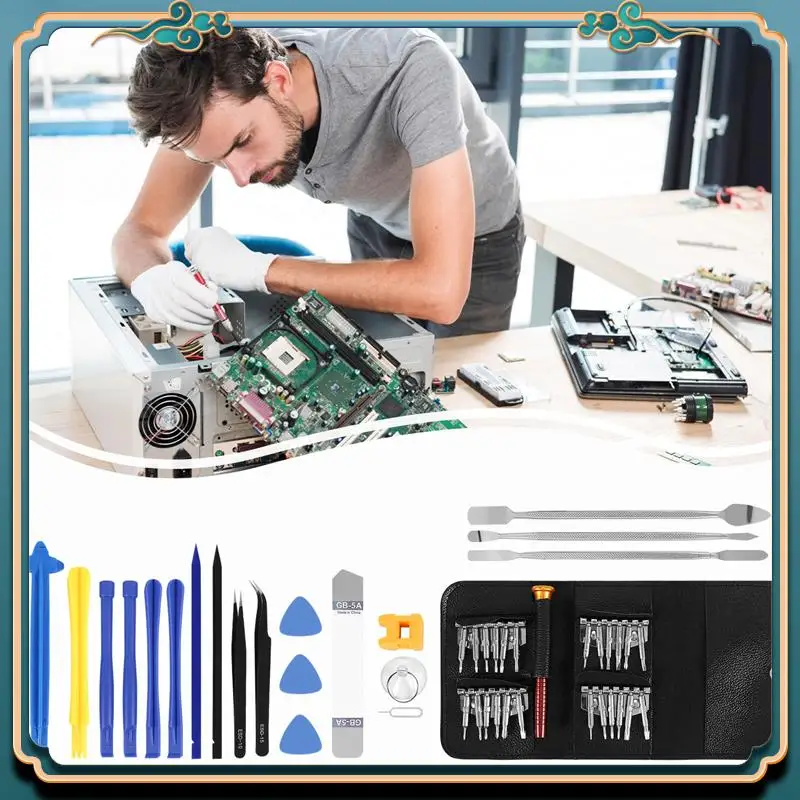(New)-45 In 1 Opening LCD Screen Cell Phone Repair Tools Kit For Phone Laptop Watch Glasses Repair Tools Kit