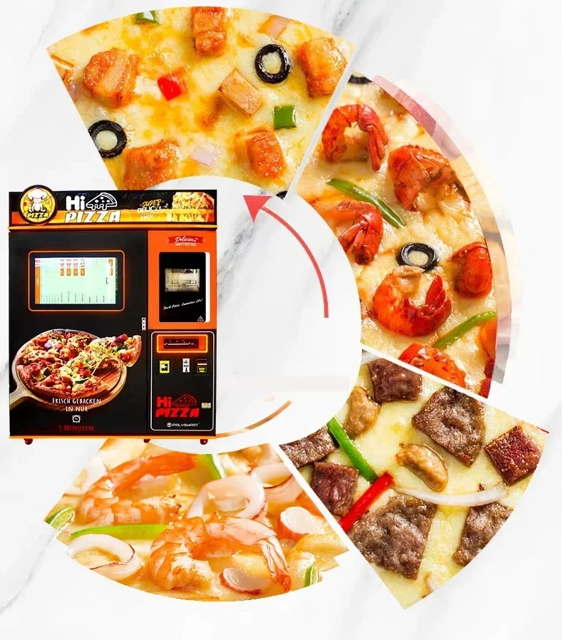 YG Customized Outdoor Business Self-Service Fast Food Making Machine Fully Automatic Pizza Vending Machines For Sale