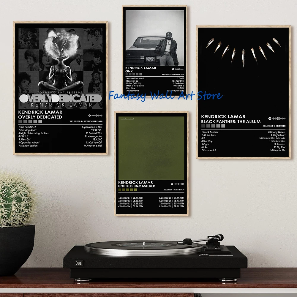 Kendrick Lamar Music Album Covers Poster GOOD KID TO PIMP A BUTTERFLY Hipop Rap Music Poster Canvas Printing Wall Art Decoration