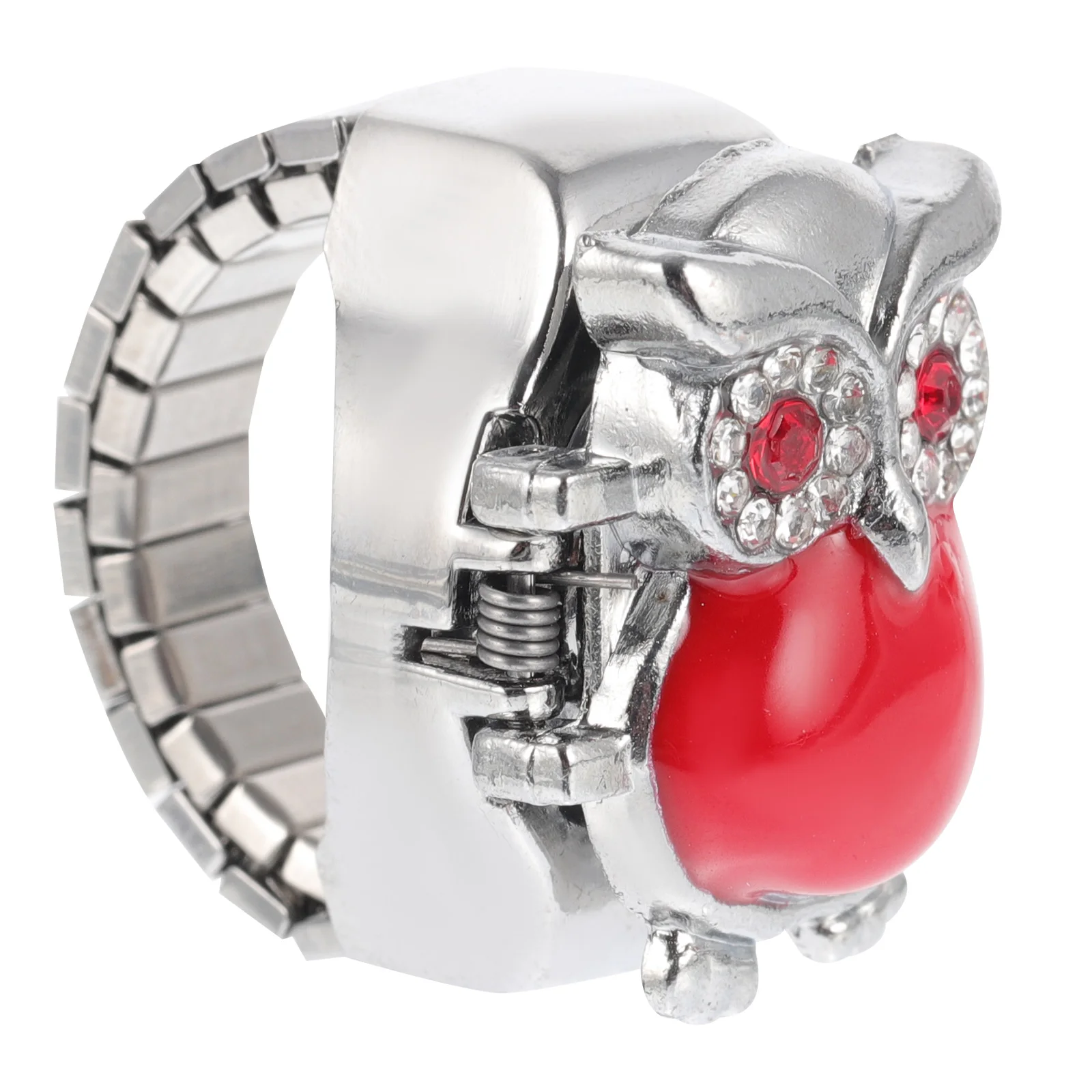 

Watch Ring Owl Design Watches for Women Finger Red Decorative Small Child