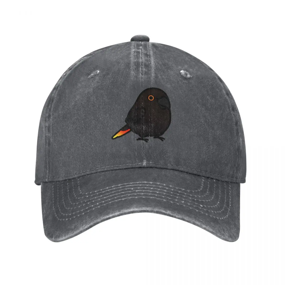 Chubby Black Lory Lorikeet Baseball Cap Wild Ball Hat Fashion Beach Golf Women Men's