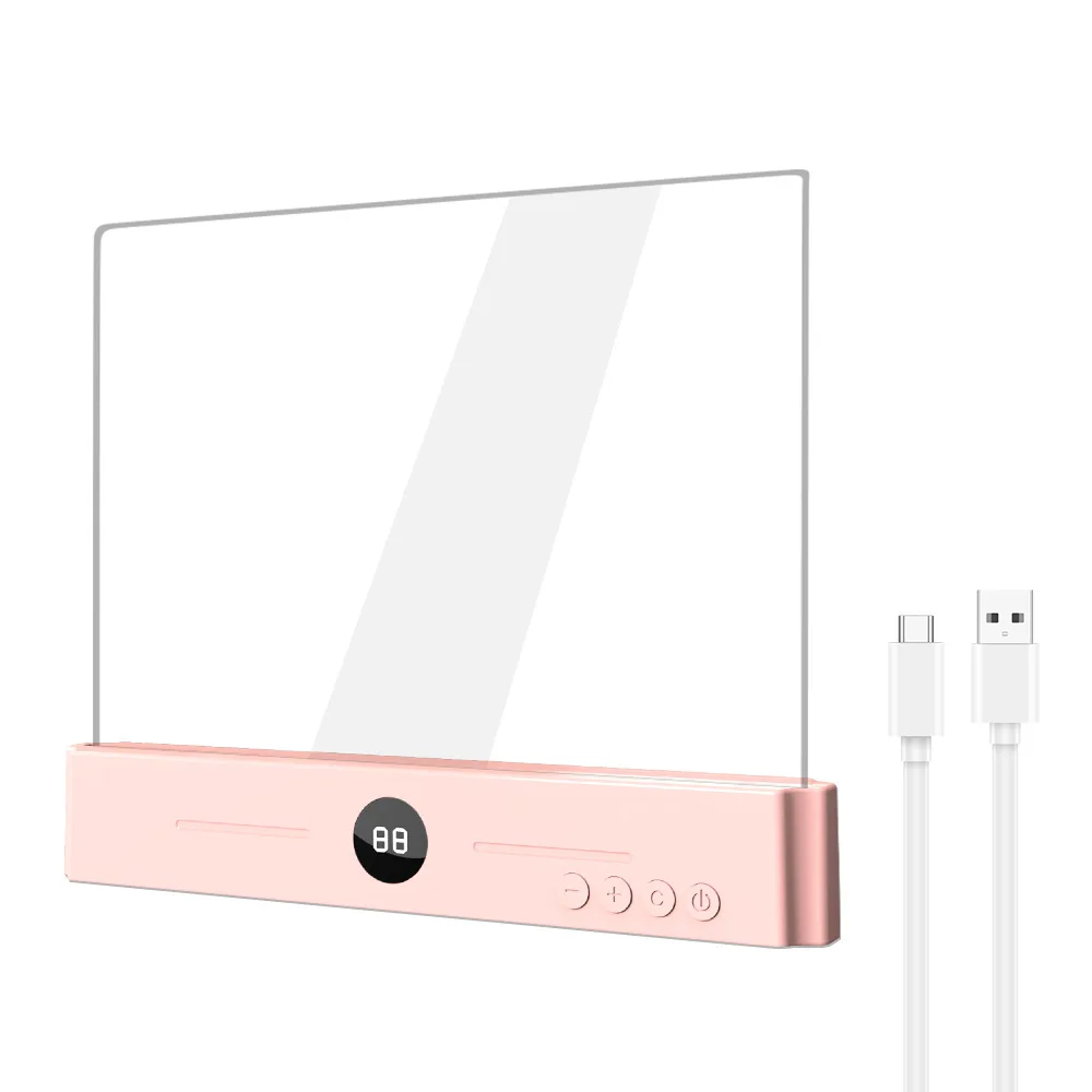 LED Flat-Panel Reading Lamp Eye-Friendly Bedside Light Dormitory Study Gadget Infinitely Adjustable Dimming Clip