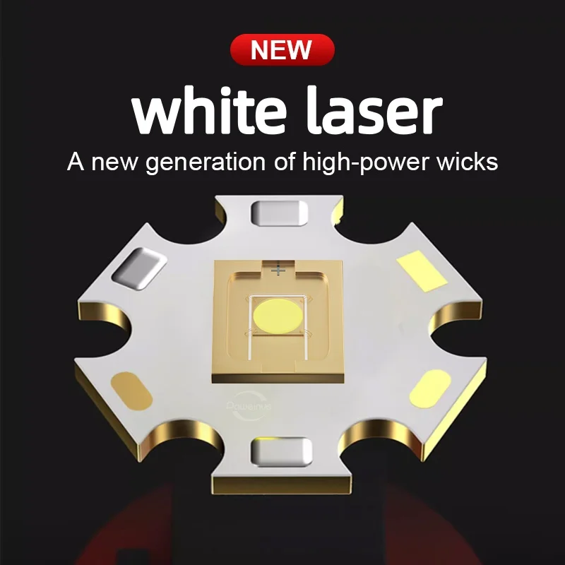 1000000LM Super Bright White Laser Flashlight Waterproof Rechargeable Torch Outdoor Work Light Camping Fishing Lantern