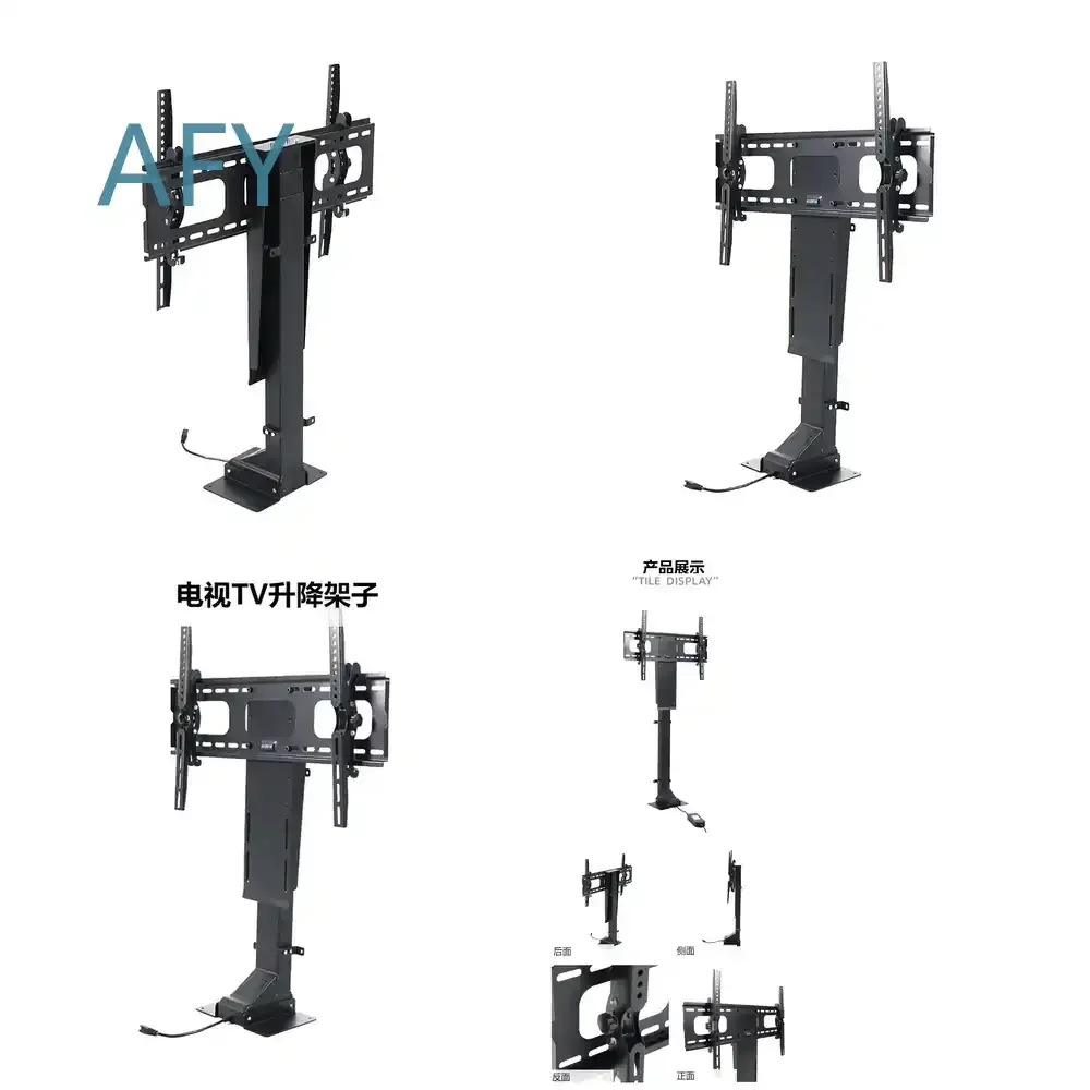 Electric TV Lift Bracket for 30-70 inch TVs Floor Hidden Telescopic Cabinet with Wireless Remote Control Automatic Extension