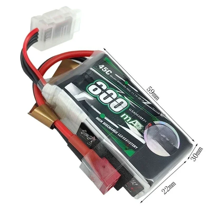 11.1v 800mah para aeronaves quadcopter de controle remoto gens ace 3s 45c bateria de polímero plugue t