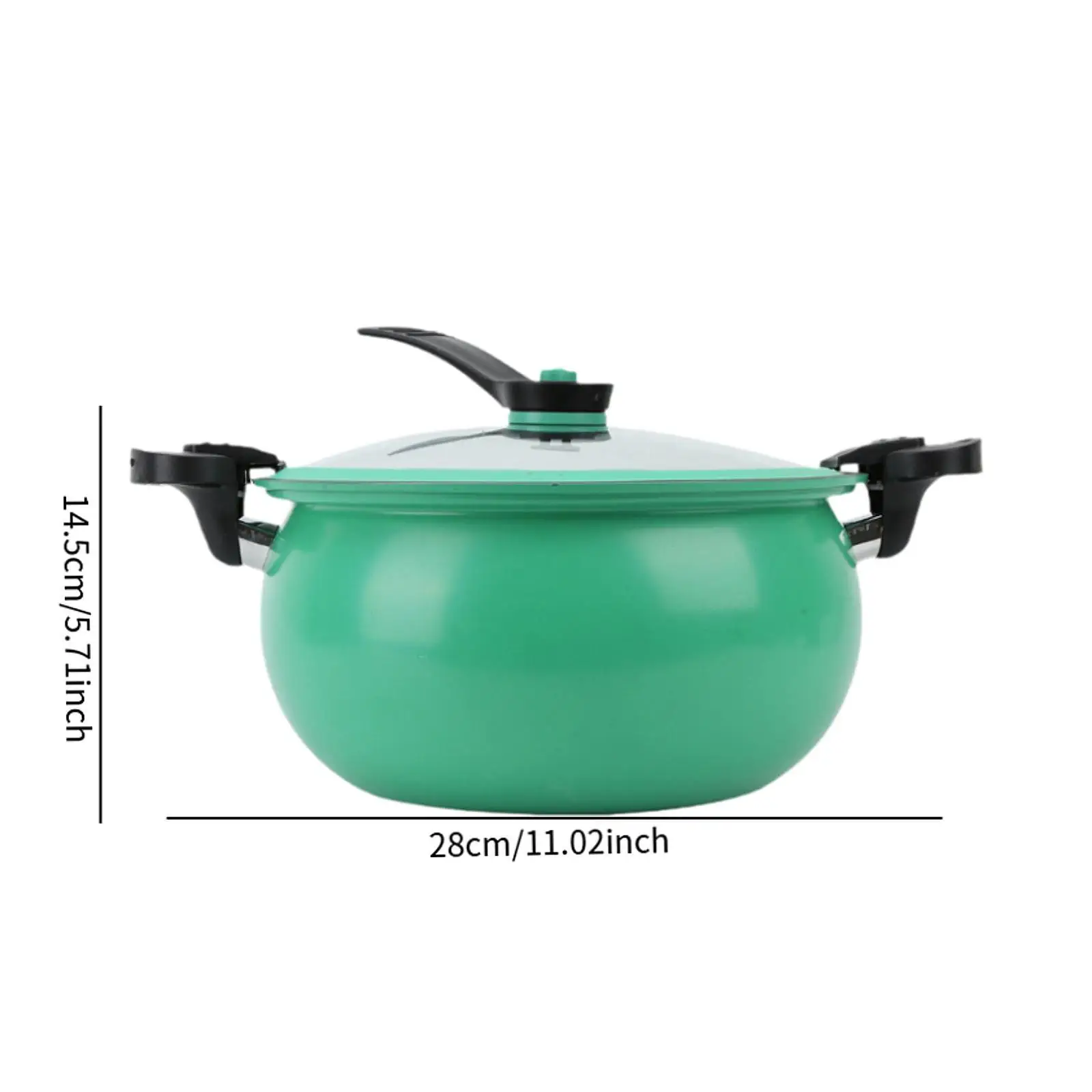 Micro Pressure Cooker 7L Saucepan with Lid Rice Cooker for Milk Soup Noodles
