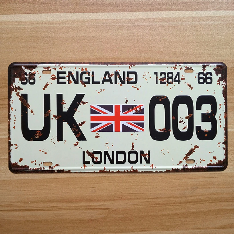 SYF-A136 Retro license Car plates  