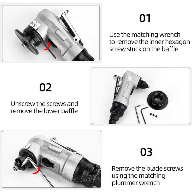 Imagem -03 - Mini Máquina Pneumática de Chanfre 45 Graus Portátil Metal Aparar a Máquina Ferramentas Pneumáticas Lâminas Rolamentos Kit 30000rpm