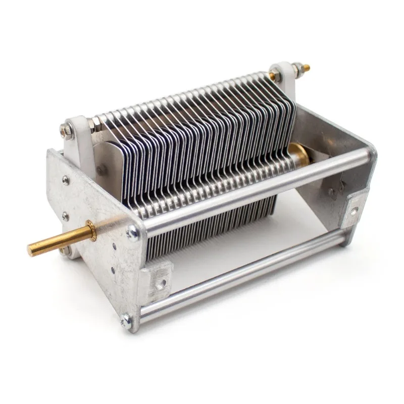 Air Variable Capacitor 1000pF 1000V DC High‑Voltage Adjustable Tuning Capacitor For RF Circuit Radio Equipment