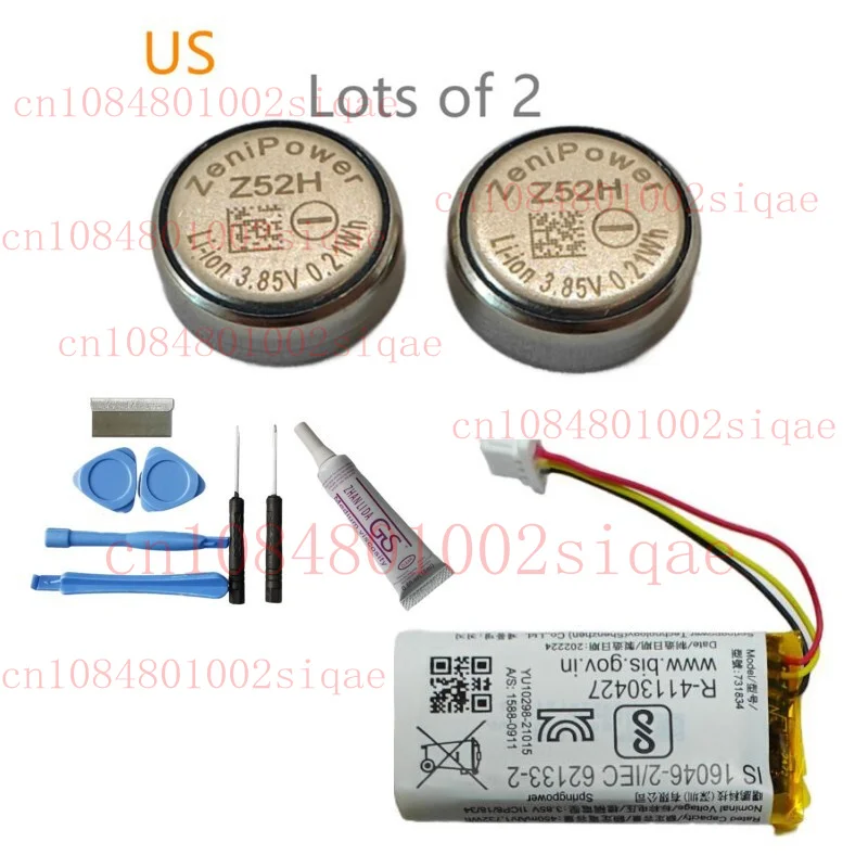 

2pcs ZeniPower Z52H Case Battery for Sony LinkBuds S WF-LS900N/B YY2950 Earbuds WYORESY