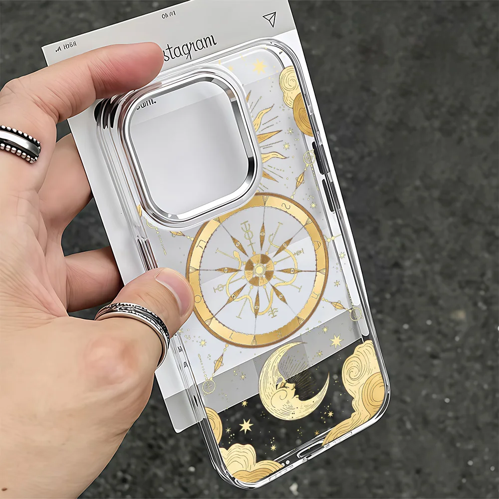 NEW Luxury Retro Moon Sun God Phone Case For Google Pixel 10 9 8 7 8A 9A XL Pro 4G 5G Transparent Soft Silicone TPU Back Cover view 2