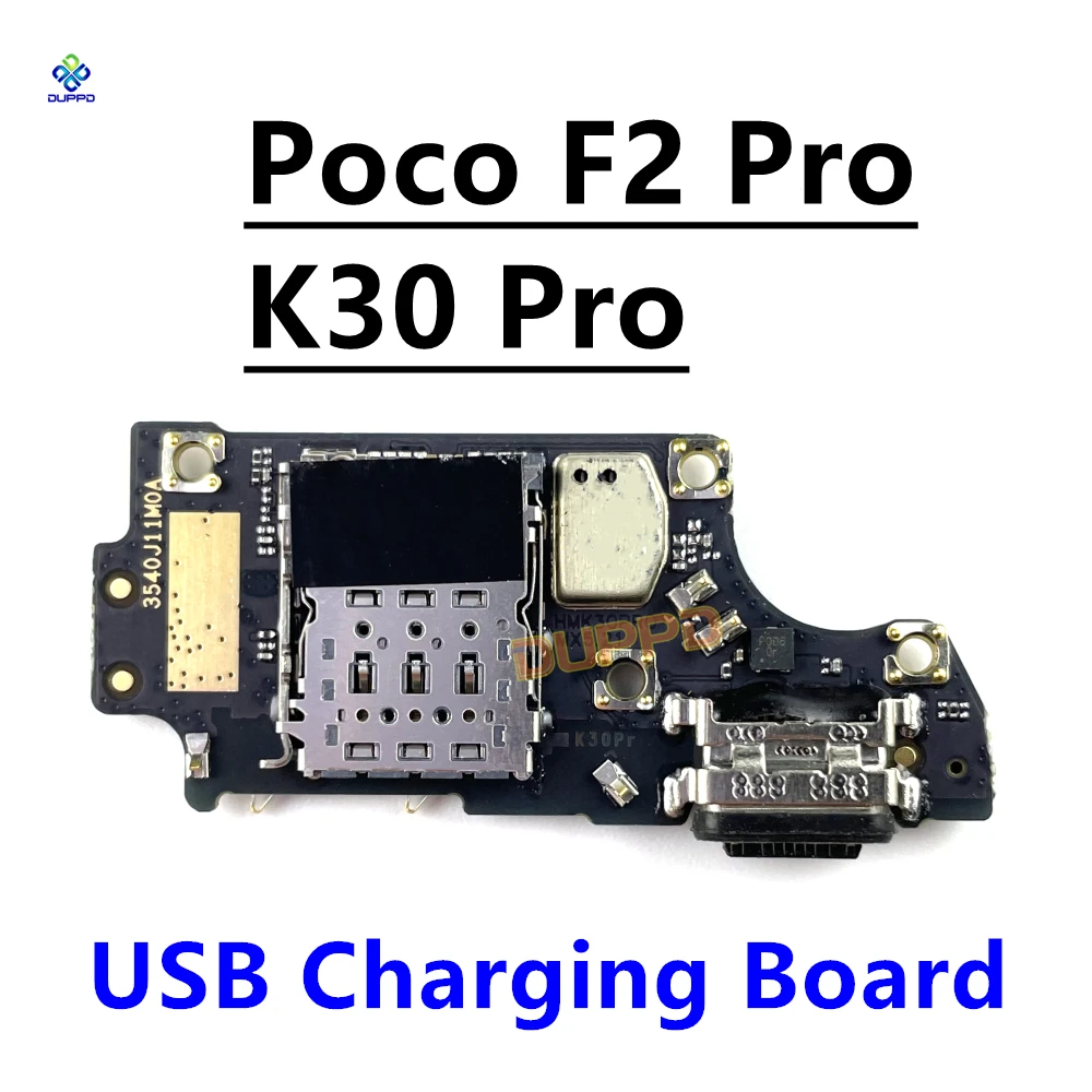 For Xiaomi Poco F2 Pro Redmi K30 Pro USB Power Charging Board Connector Plug Port Dock With Mainboard Motherboard LCD Flex Cabl