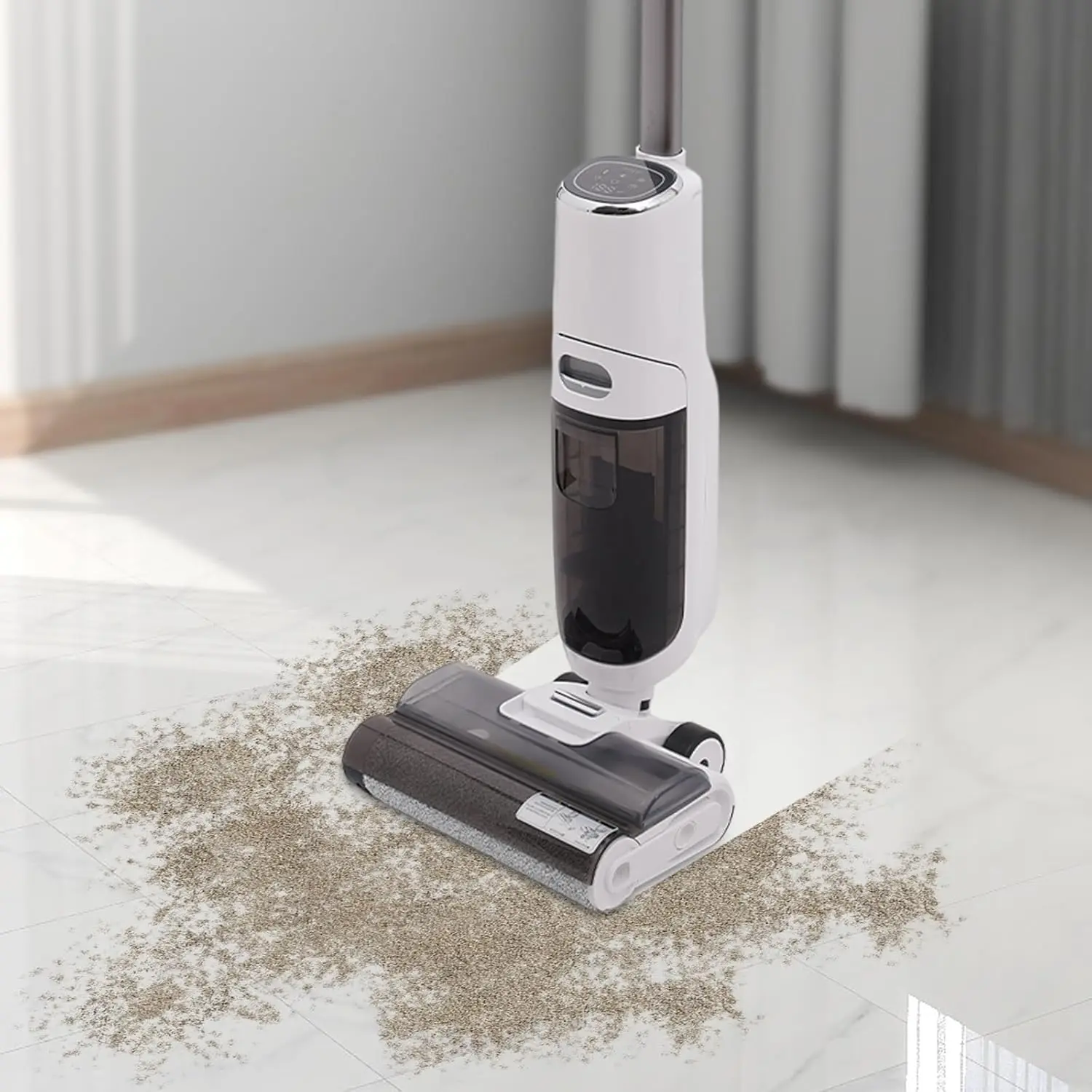 Wet Dry Vacuum Cleaner - Cordless Vacuum And Mop Combo, Floor Cleaner Machine, Vacuum Mop All In One, Electric Mops For Hard