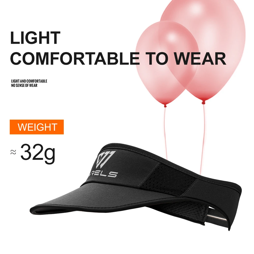 

Спортивный козырек WRELS, дышащая сетчатая пустая верхняя кепка, защита от солнца, впитывающая пот, теннисная кепка для бега, легкая складная шапка