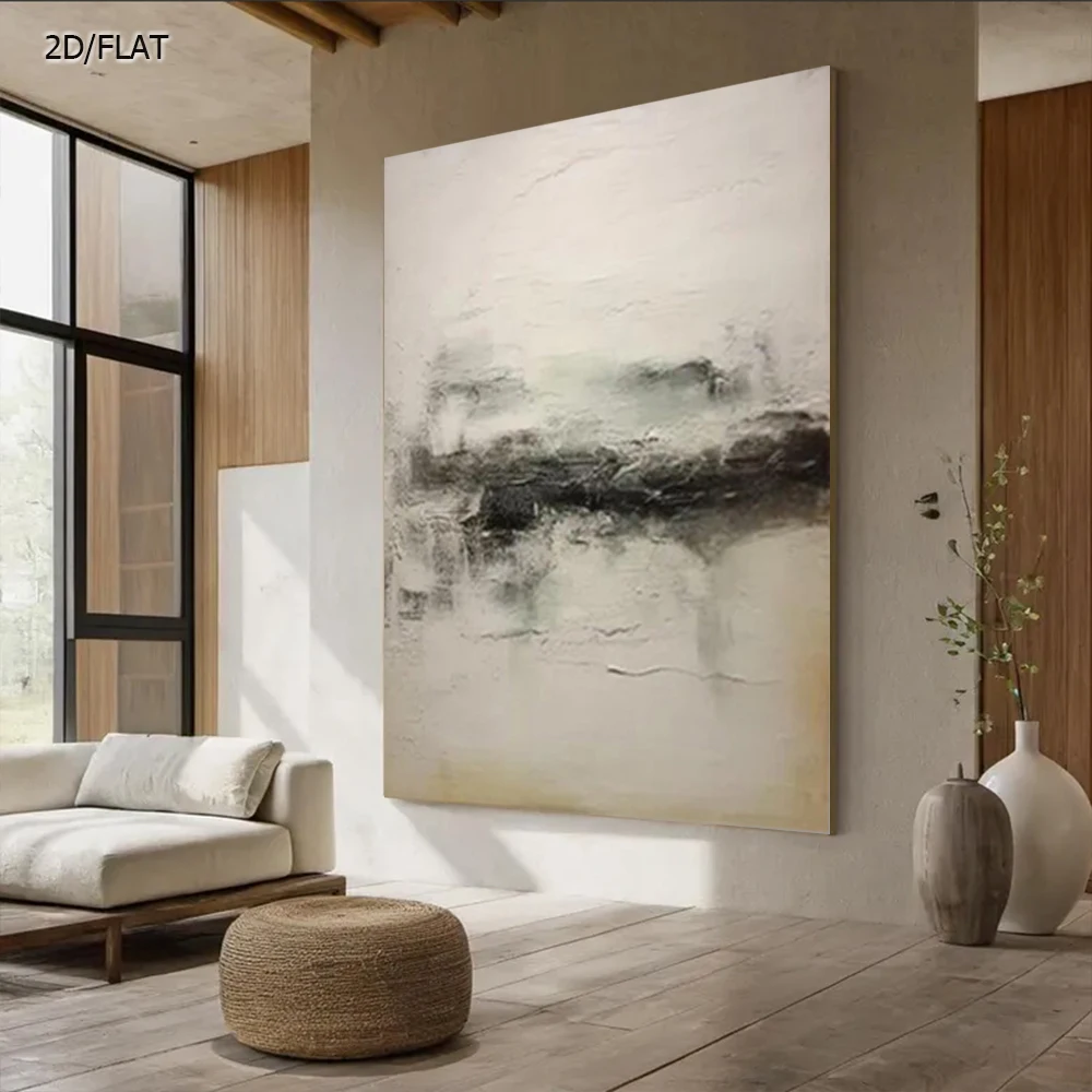 peinture-a-l'huile-abstraite-sur-toile-100-faite-a-la-main-rayures-epaisses-noires-et-grises-tableau-mural-pour-salon-decoration-interieure