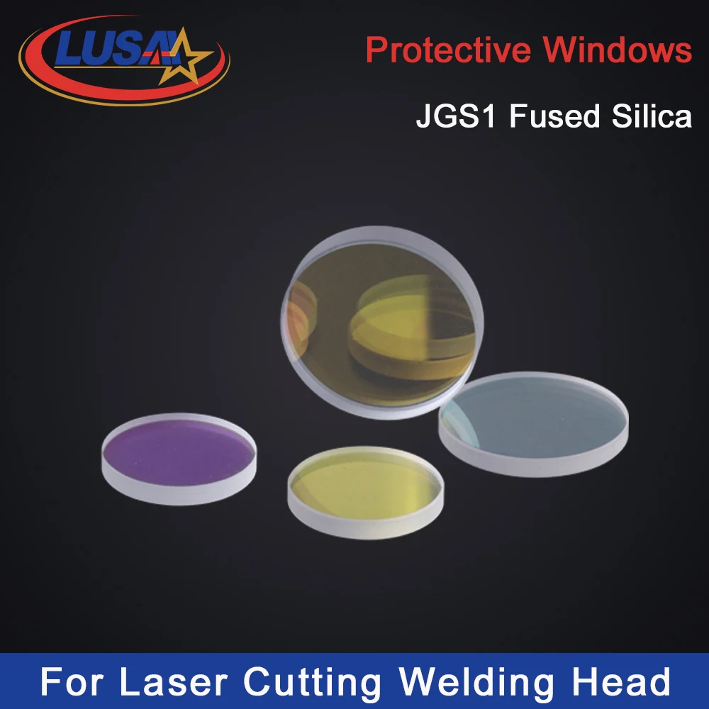 LSKCSH  YAG Laser Reflection Mirrors Total Half Partial Reflective Mirrors 20x5mm Fused Silica for Laser Cutting/Welding Machine