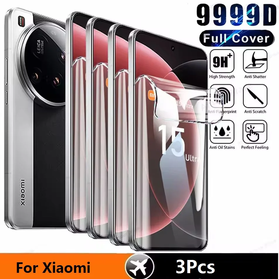 3 Stück Hydrogelfolie für Xiaomi Redmi Note 13 12 Pro 13C 12C Displayschutzfolie