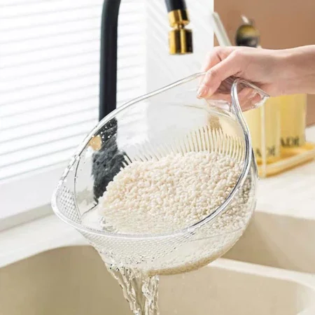 1PC Multifunctional Drain Basket Household Sink Kitchen Vegetable Basin Fruit Plate Kitchen Gadgets Rice Washing Kitchenware