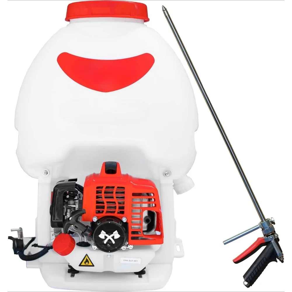 

5 Gallon Gas Power Backpack Sprayer 450 PSI Pump Garden Spraying with Irrigation Rod for Root Protection