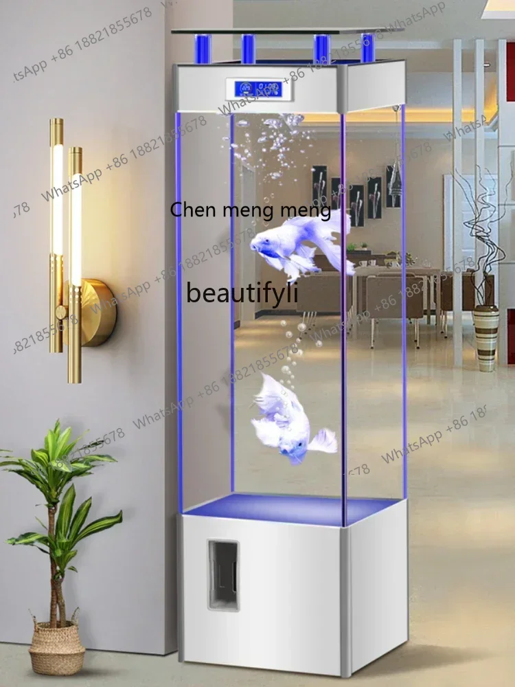 

SS 7304new styleLiving Room Home Small and Medium Lazy Fish Tank Super White Glass Aquarium Fish Globe