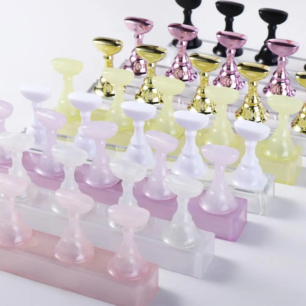 

Manicure Tools Magnetic Tips Nail Display Stand False Nail Tip Holder Nail Display Chess Board Nail Art Practice Stands