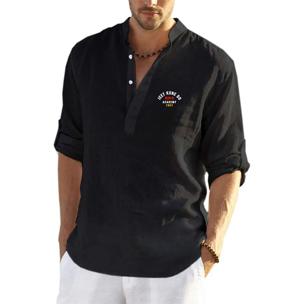 Jeet Kune Do Martial Artist Wing Chun linen long-sleeved shirts are suitable for the summer season and are lightweight T shirt