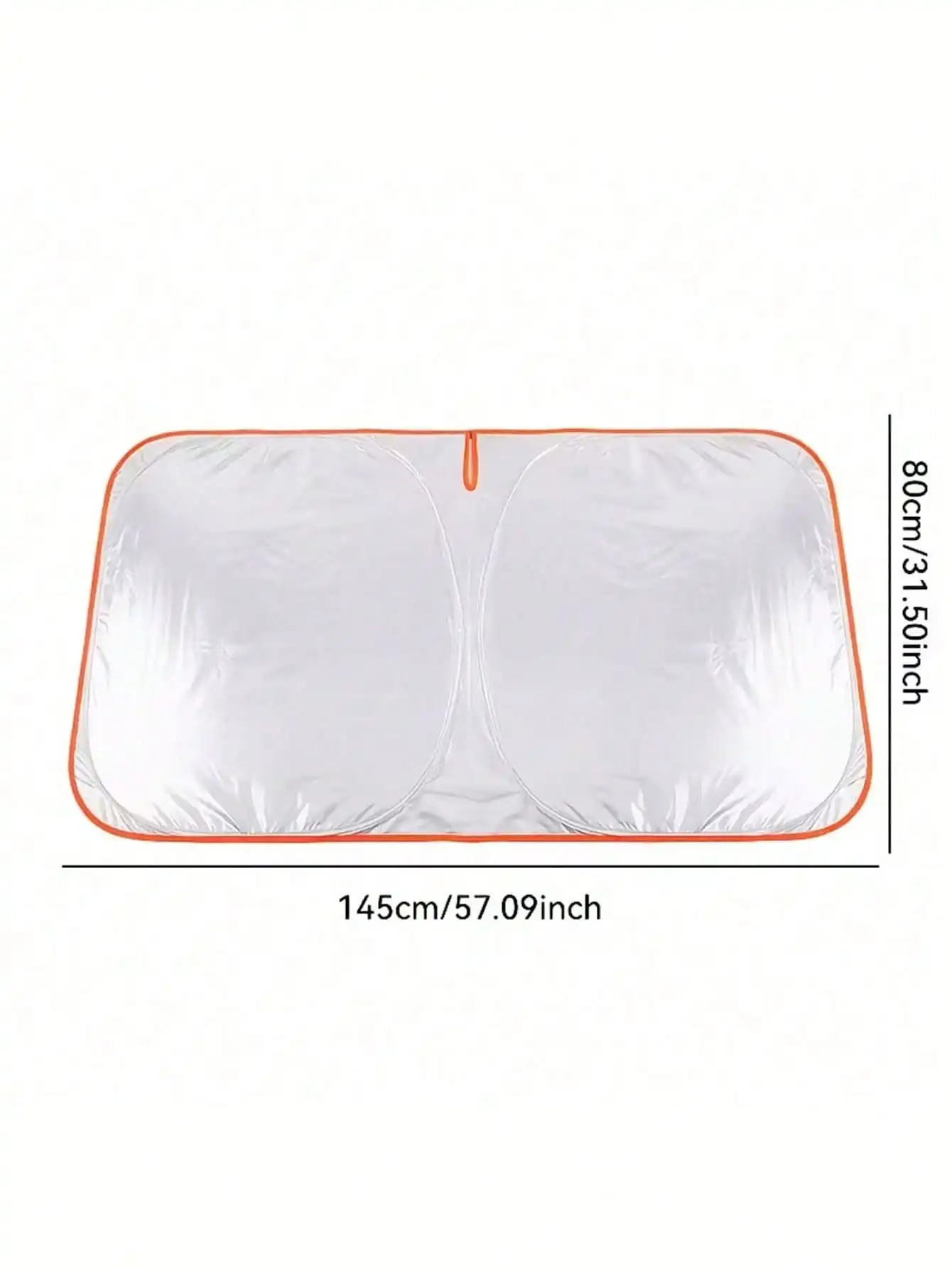 1‑Pc Portable Heat‑Insulating Car Windshield Sunshade, Upgraded Thicker Titanium Silver Sun Visor, Easy‑Install Sun‑Block Cover for Sedans, SUVs & Trucks, Ideal for Summer Driving, Travel & Camping