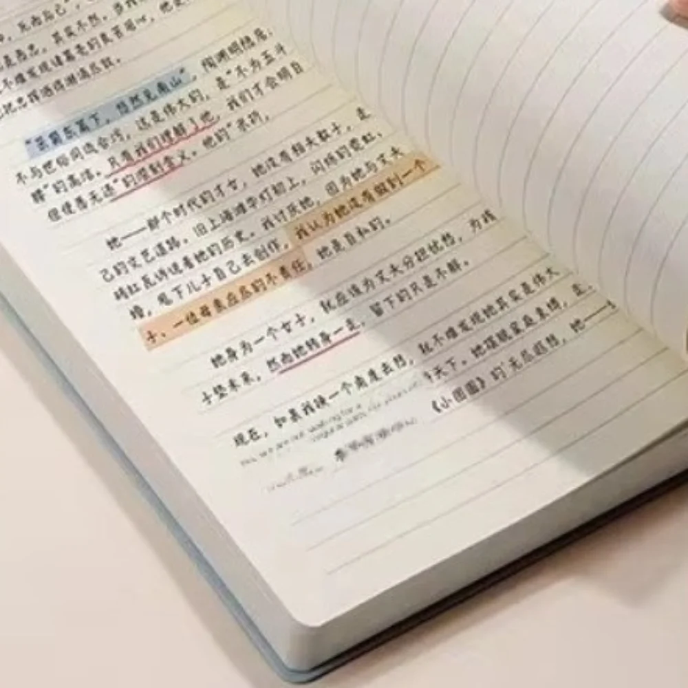 

Large Size A5 Leather Surface Notebook Simple Student Planner Notebook University Level Cultural Educational Office Supplies