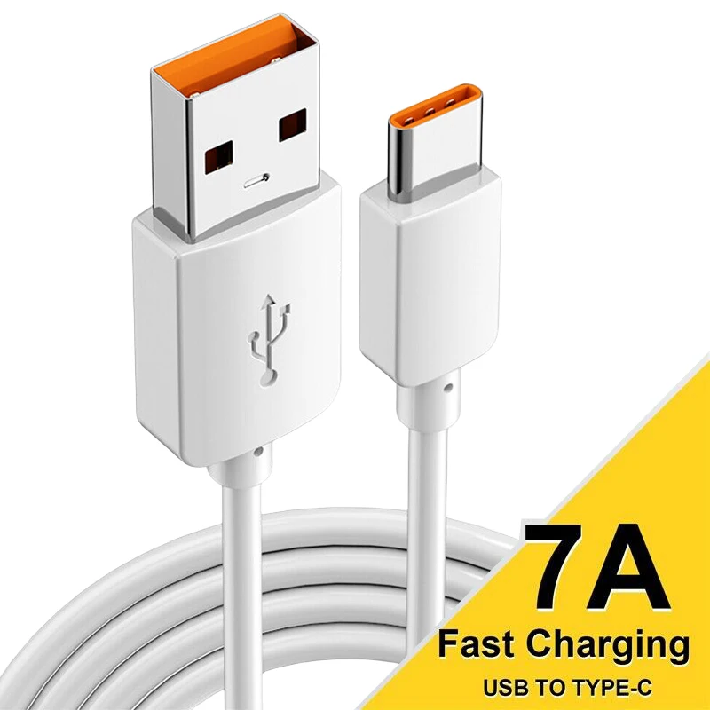 For Xiaomi Mi 14 13 Pro Samsung Fast Charging Data Cord 7A 100W USB Type C Super-Fast Charge Cable for Huawei P60 P50 Mate 60 50