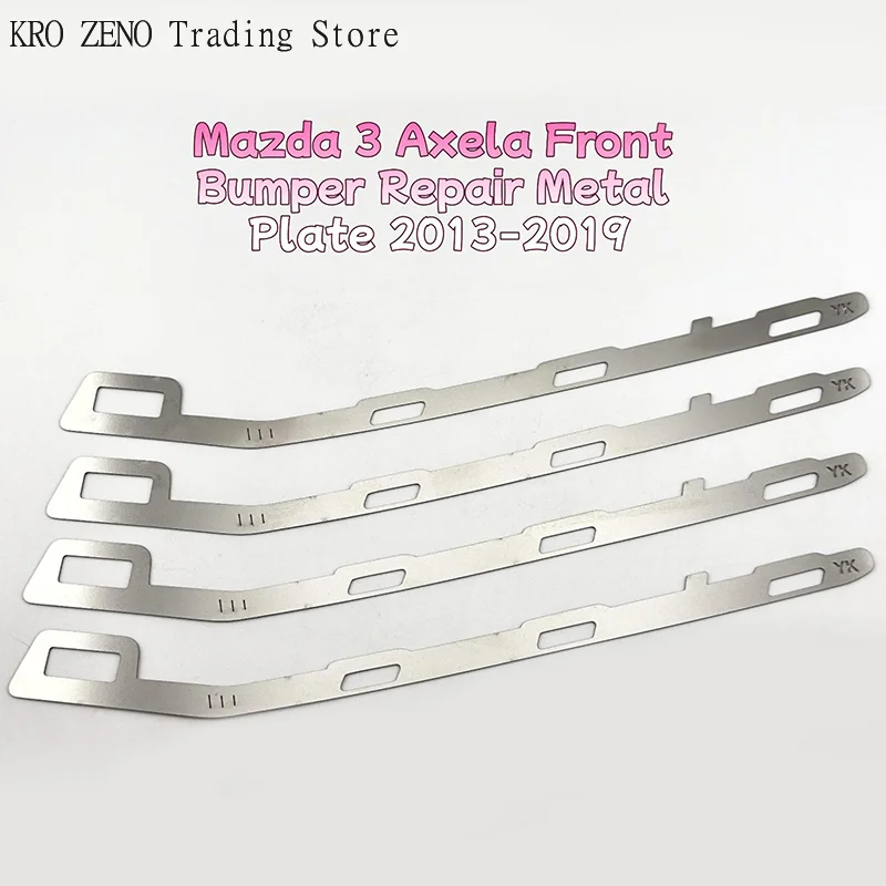 🔝2Pcs 1Pair Front Bumper Repair Metal Plate Buckle Broken Opening Rotten Buckle Repairer Bracket For 3 Axela 2013-2019 For ✨