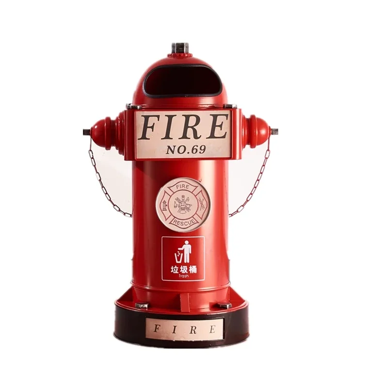 Industrial wind Internet celebrity wrought iron creative fire hydrant modeling large capacity household commercial practical