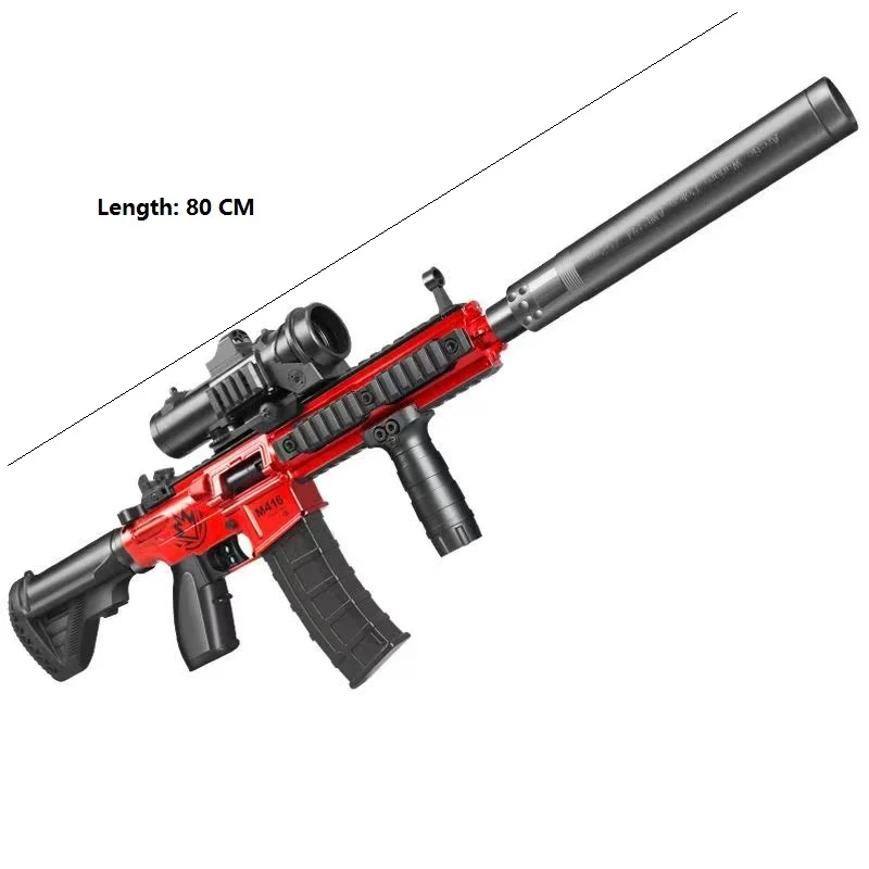 M416 automatyczna broń do miękki pocisk dziecka z wyrzutnią pocisków mechaniczna broń do ciągłego strzelania chłopcy pistolet zabawkowy CS gra na prezent walki