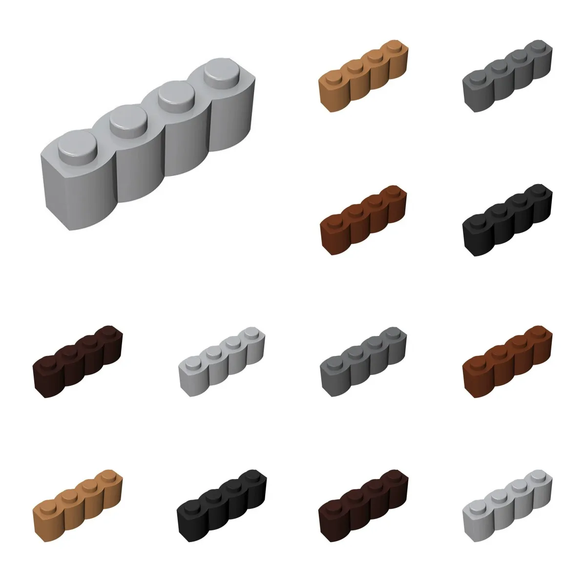 50pcs 30137 Gemodificeerde 1X4 Bouwstenen Kit Met Log Profiel Educatieve Deeltjes Puzzel Speelgoed Kinderen Verjaardagscadeaus