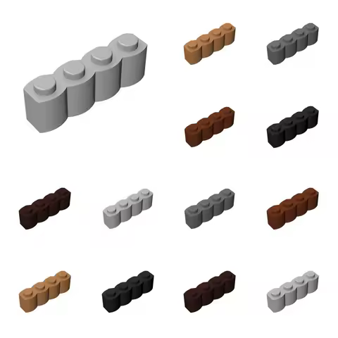 50pcs 30137 Gemodificeerde 1X4 Bouwstenen Kit Met Log Profiel Educatieve Deeltjes Puzzel Speelgoed Kinderen Verjaardagscadeaus