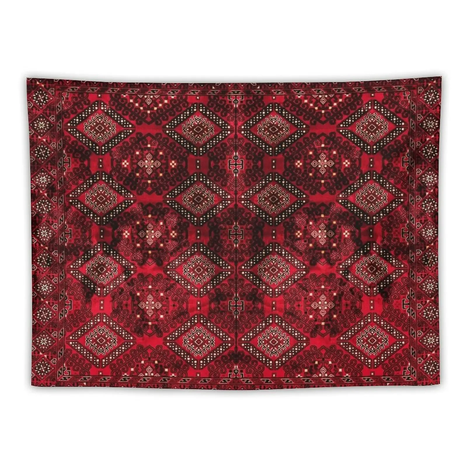 Oriental Traditional Vintage Royal Red Moroccan Style Design Tapestry House Decor Bed Room Decoration Tapestry