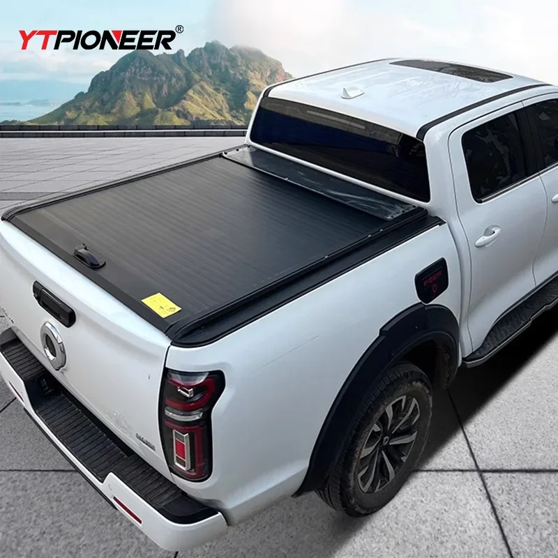 YTPIONEER Hot Selling Hard Retractable  Pickup Truck Bed Cover Aluminum Waterproof And Dust proof Tonneau Cover For Ford-150